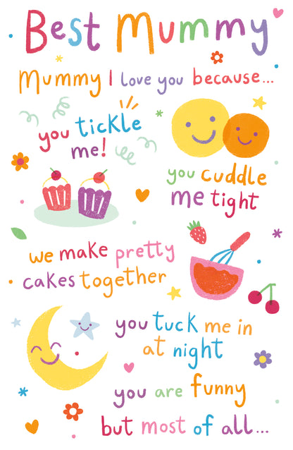 Standard Greeting Cards Birthday Mummy 0-6 Juvenile All Typed Up