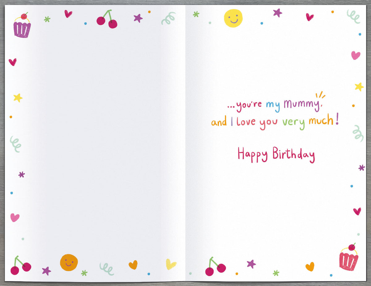 Standard Greeting Cards Birthday Mummy 0-6 Juvenile All Typed Up