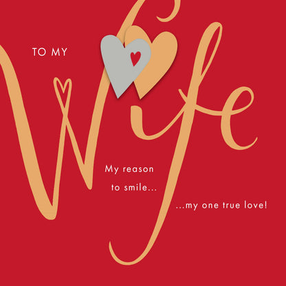 Hand Finished Greeting Cards Wife  Loop the Loop