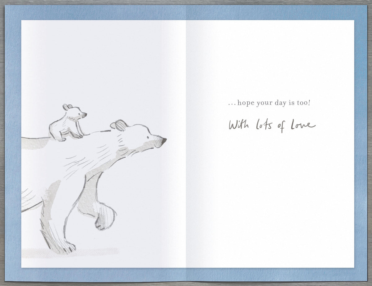 Standard Greeting Cards Birthday Dad Cute About a Bear