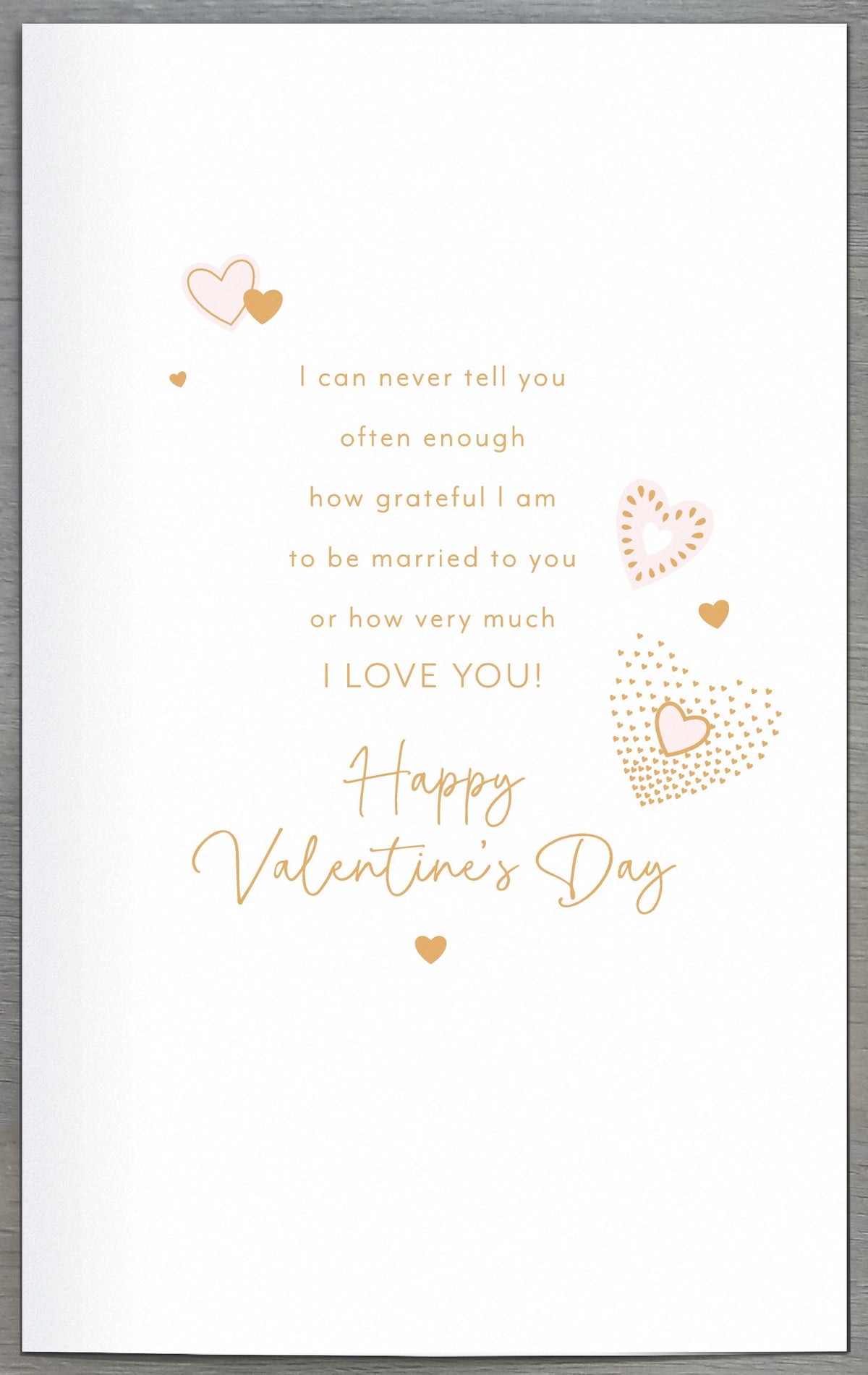 Hand Finished Greeting Cards Wife  Gibson Core Line
