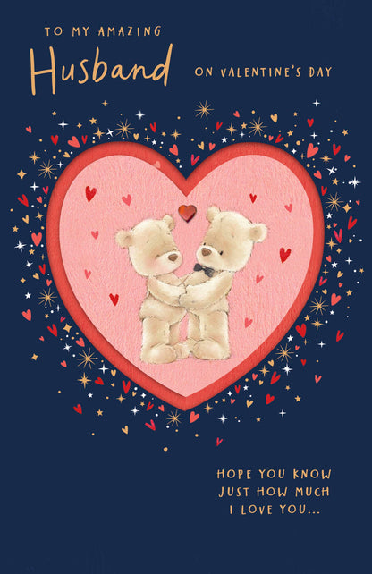 Hand Finished Greeting Cards Husband Cute Nutmeg