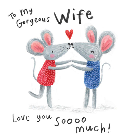 Standard Greeting Cards Wife Cute Carlton Core Line