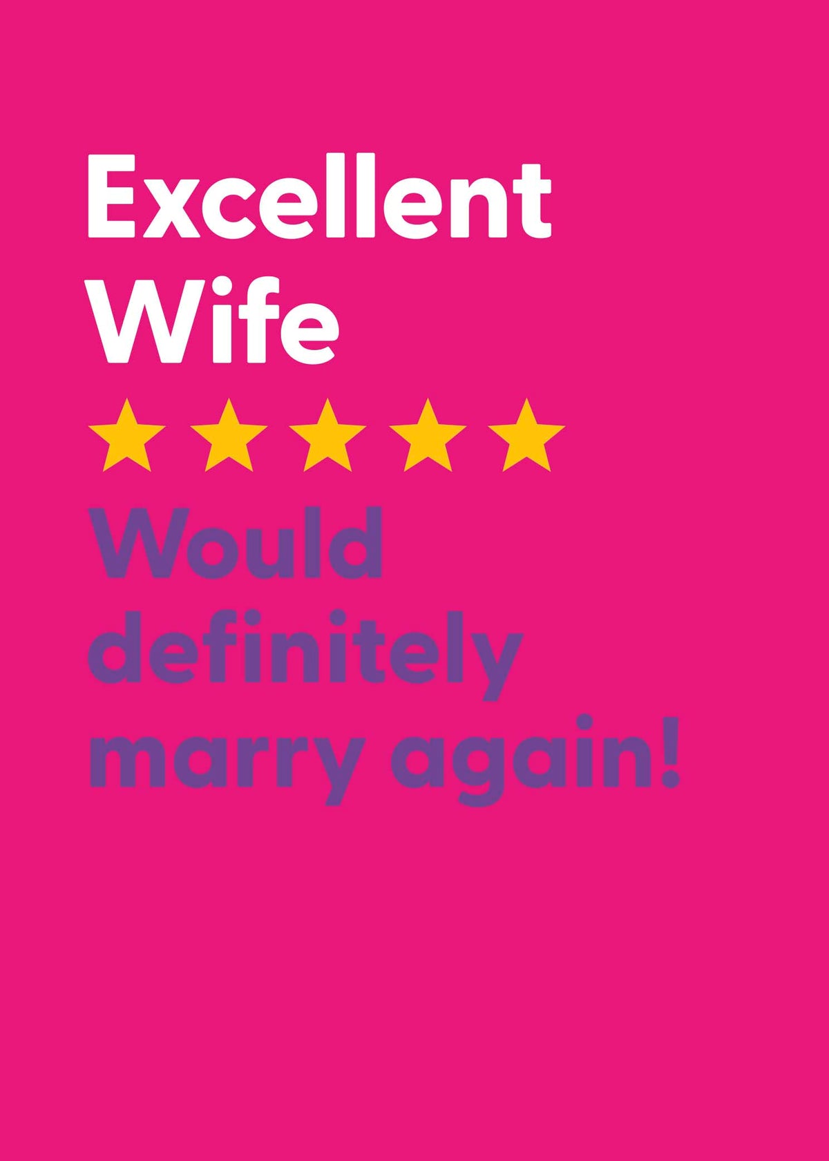 Standard Greeting Cards Wife Hum Believe the Type