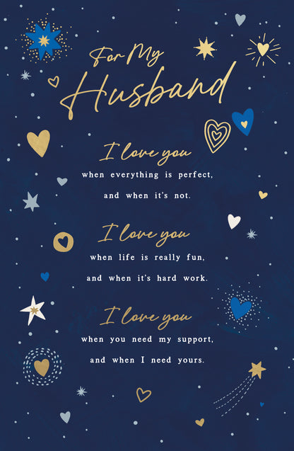 Hand Finished Greeting Cards Husband  Gibson Core Line