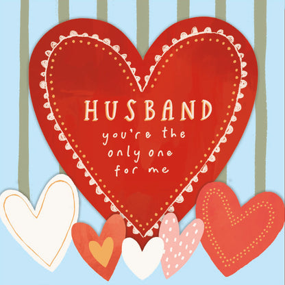 Hand Finished Greeting Cards Husband  Carlton Core Line