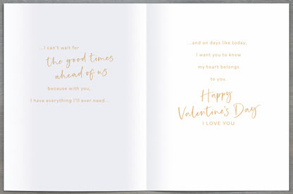 Hand Finished Greeting Cards One I Love  Gibson Core Line