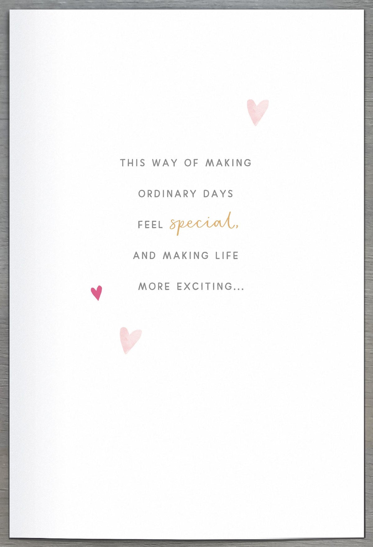 Hand Finished Greeting Cards One I Love  Gibson Core Line
