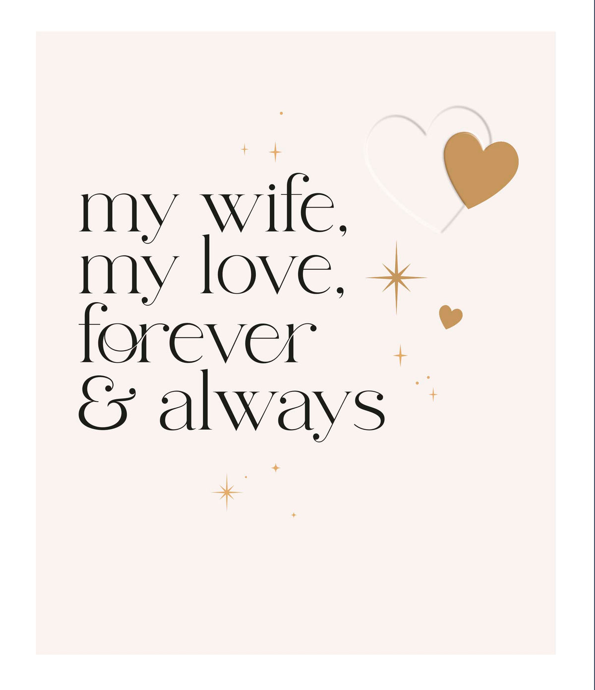 Clasp Greeting Cards Wife  Signature The Edit
