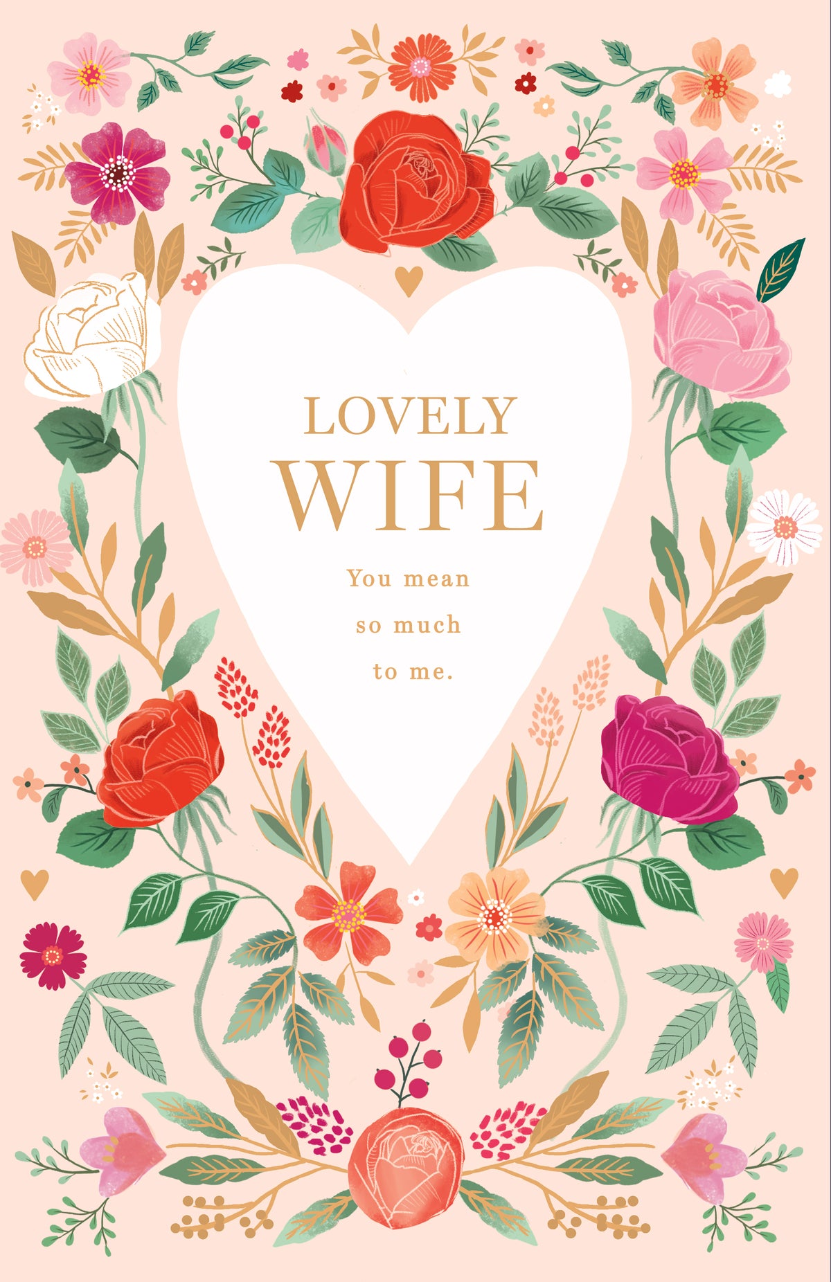 Hand Finished Greeting Cards Wife  Gibson Core Line