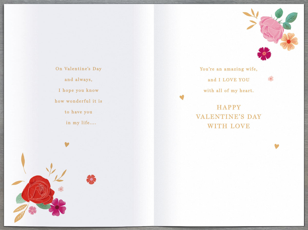 Hand Finished Greeting Cards Wife  Gibson Core Line