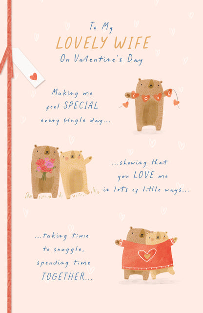Hand Finished Greeting Cards Wife  Gibson Core Line