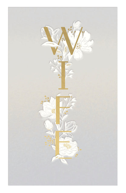 Hand Finished Greeting Cards Wife  Gibson Core Line