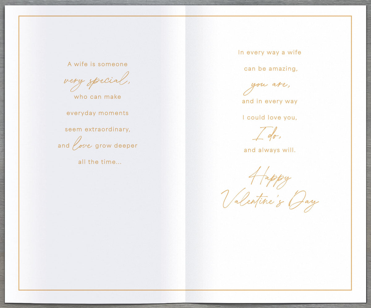 Hand Finished Greeting Cards Wife  Gibson Core Line