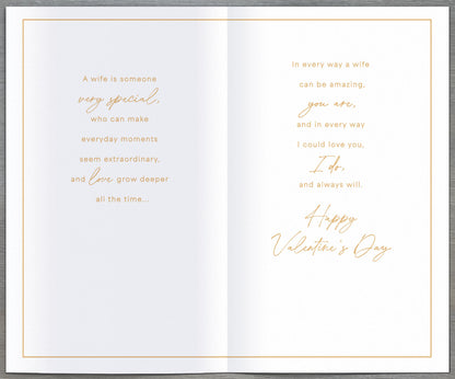 Hand Finished Greeting Cards Wife  Gibson Core Line