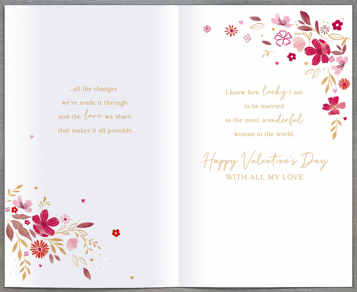 Hand Finished Greeting Cards Wife  Gibson Core Line