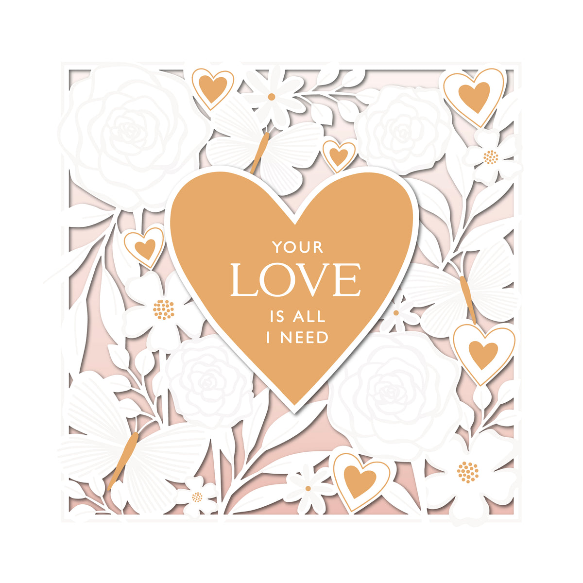 Hand Finished Greeting Cards One I Love  Carlton Core Line