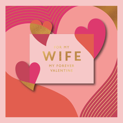 Hand Finished Greeting Cards Wife  Carlton Core Line