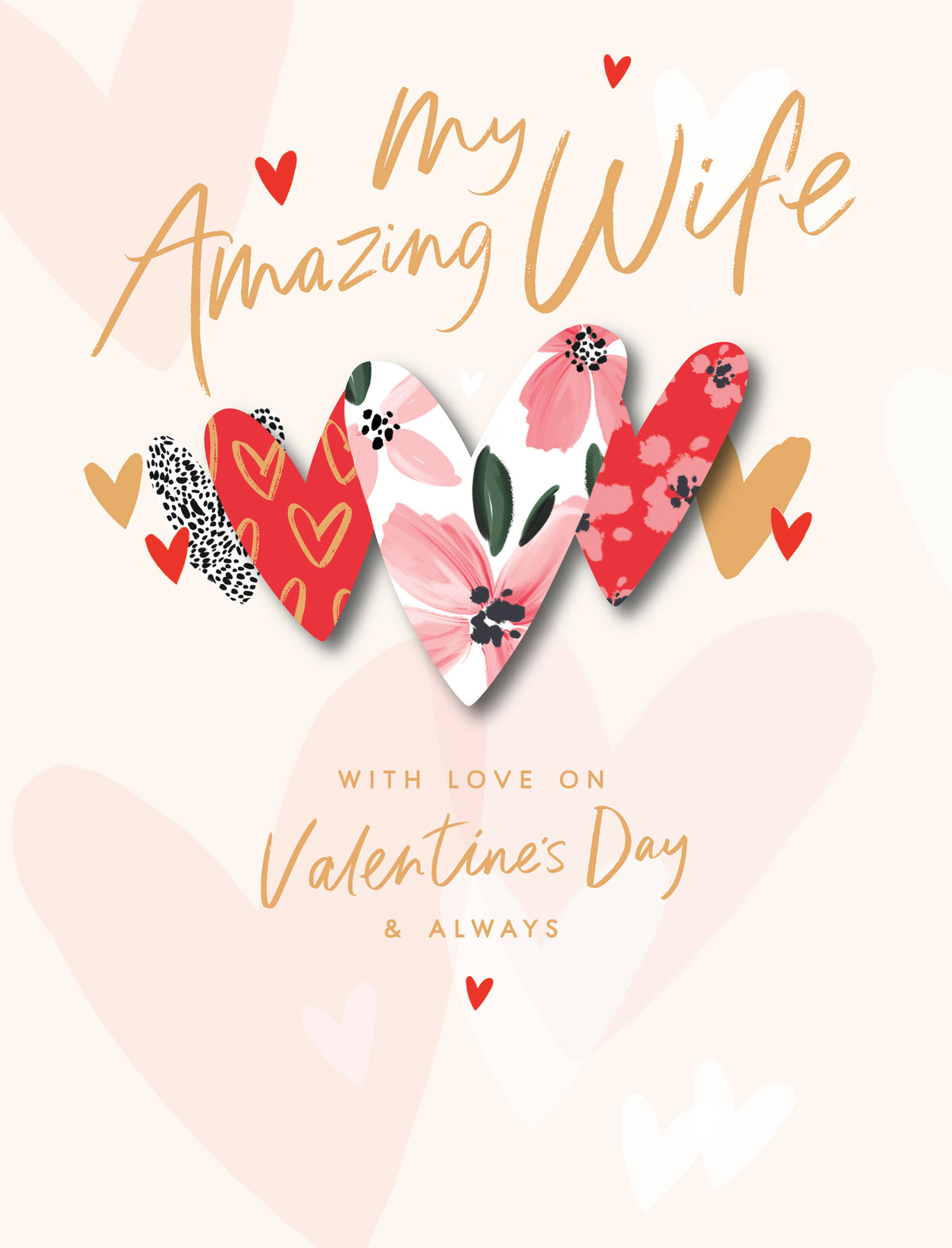 Hand Crafted Greeting Cards Wife  Carlton Core Line
