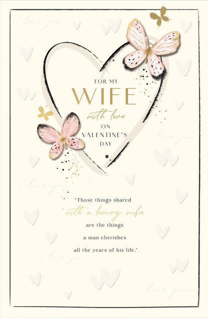 Hand Crafted Greeting Cards Wife  Gibson Core Line