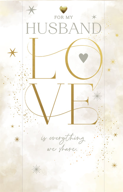 Hand Finished Greeting Cards Husband  Gibson Core Line