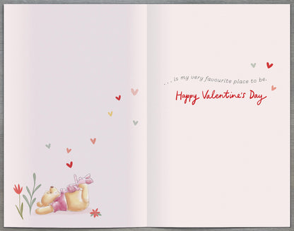 Hand Finished Greeting Cards One I Love Cute Disney Winnie the Pooh