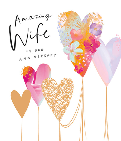 Clasp Greeting Cards Anniversary Wedding Wife  Signature Summer Haze