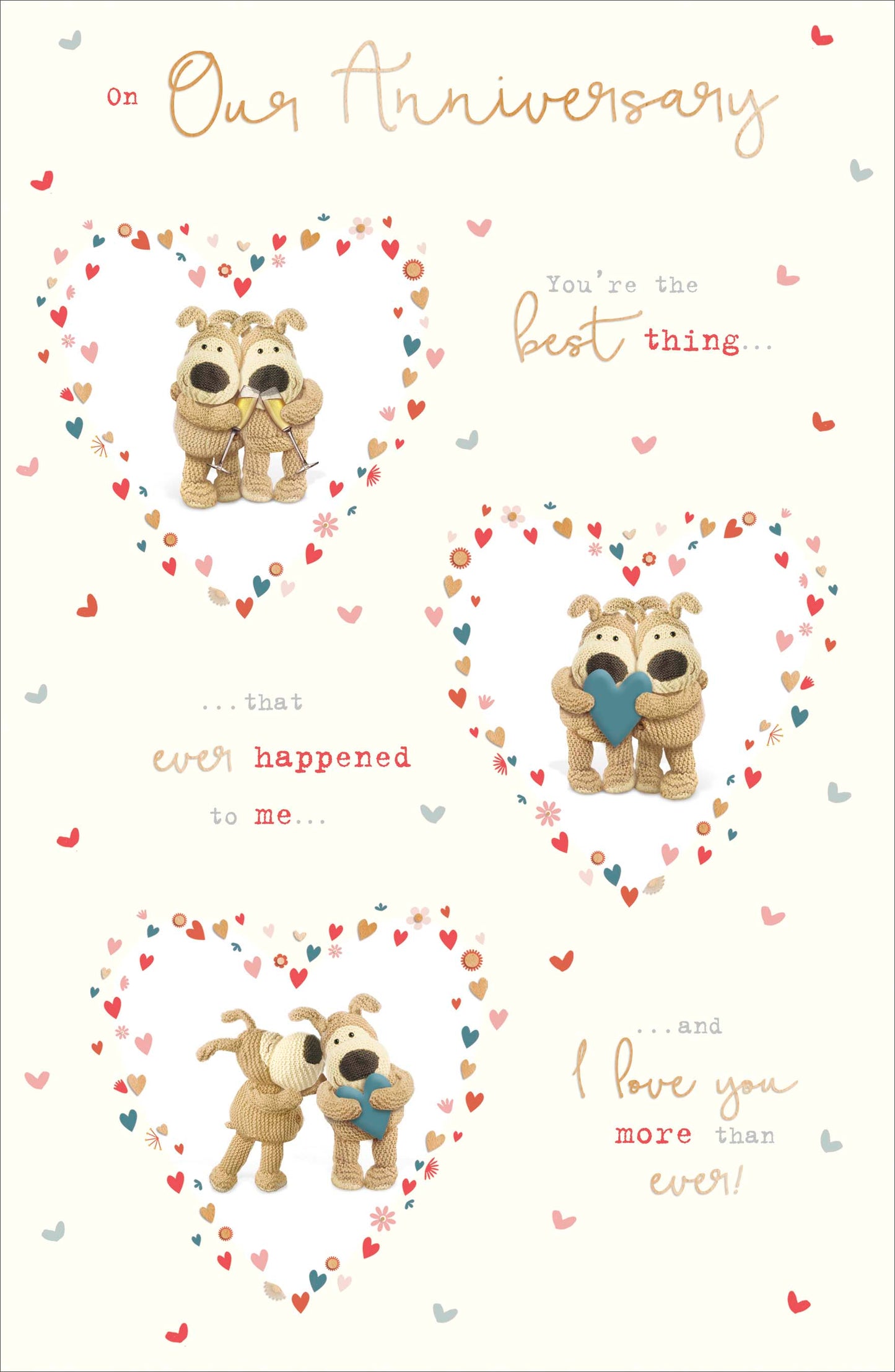 Standard Greeting Cards Anniversary On Our Cute Boofle