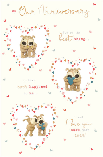 Standard Greeting Cards Anniversary On Our Cute Boofle