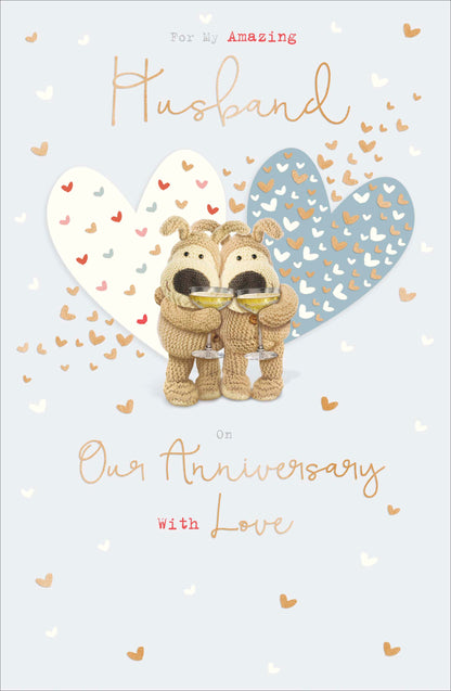 Standard Greeting Cards Anniversary Wedding Husband Cute Boofle