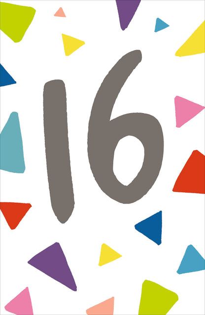 Standard Greeting Cards Birthday Young Adult 16th  Carlton Core Line