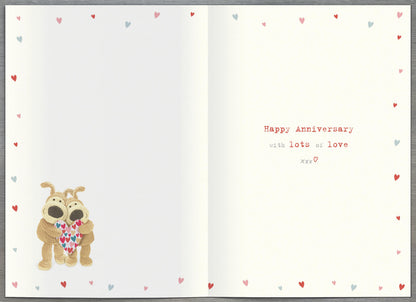 Standard Greeting Cards Anniversary Wedding Son & DIL Cute Boofle