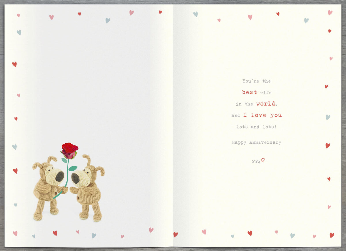 Standard Greeting Cards Anniversary Wedding Wife Cute Boofle