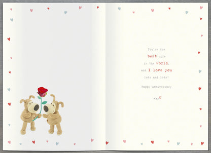 Standard Greeting Cards Anniversary Wedding Wife Cute Boofle