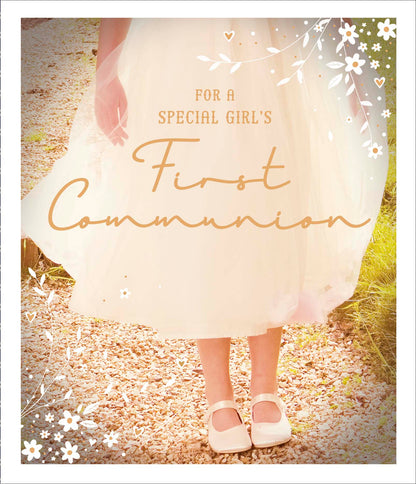 Standard Greeting Cards Communion Girl  Carlton Core Line