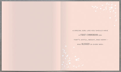 Standard Greeting Cards Communion Girl  Carlton Core Line