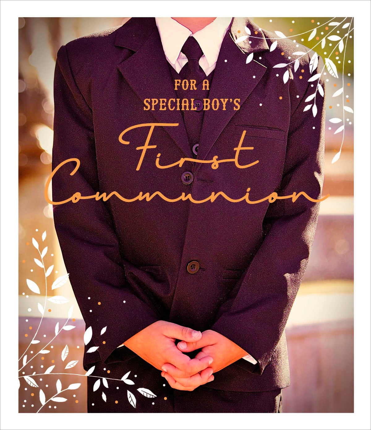 Standard Greeting Cards Communion Boy  Carlton Core Line