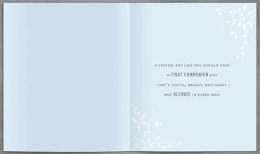 Standard Greeting Cards Communion Boy  Carlton Core Line