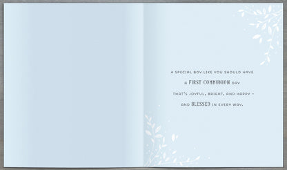 Standard Greeting Cards Communion Boy  Carlton Core Line