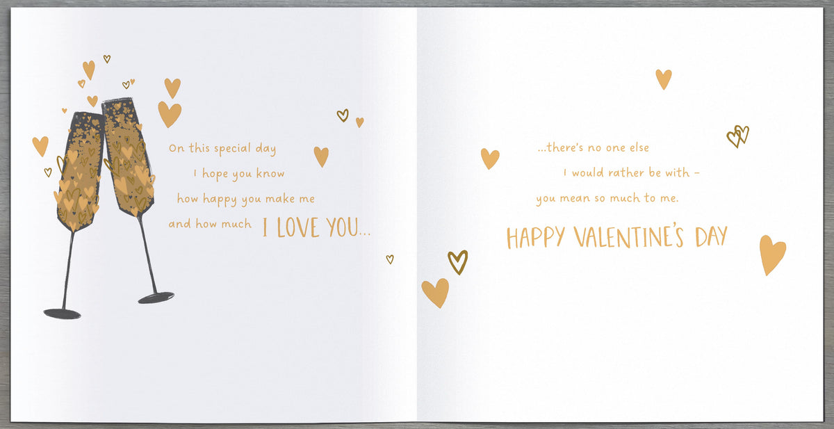 Hand Finished Greeting Cards One I Love  Carlton Core Line