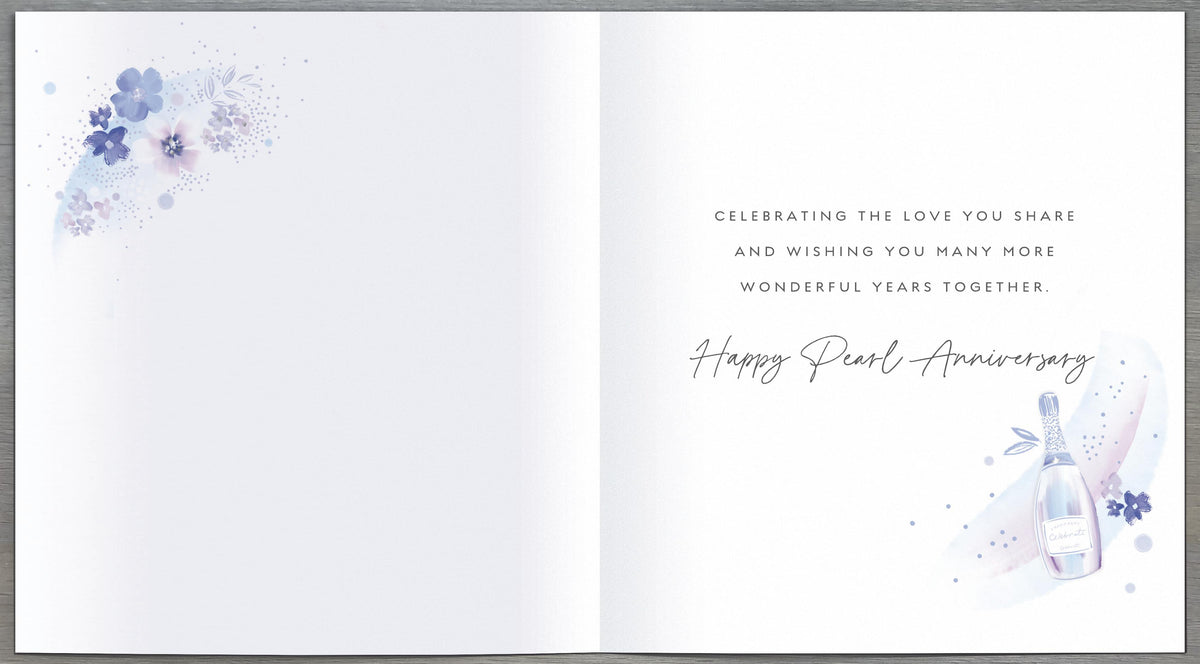 Standard Greeting Cards Anniversary Wedding 30th  Carlton Core Line