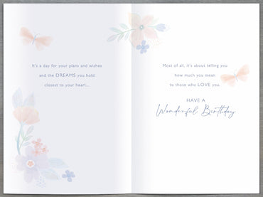 Hand Finished Greeting Cards Birthday Mum  Gibson Core Line