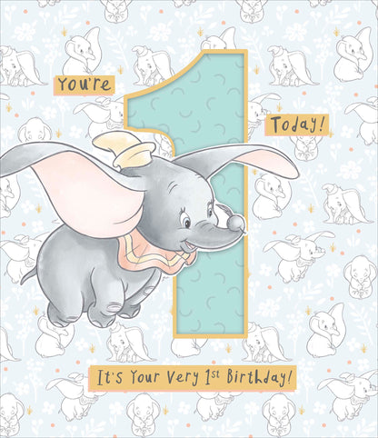 Standard Greeting Cards Baby's 1st Juvenile Disney Dumbo