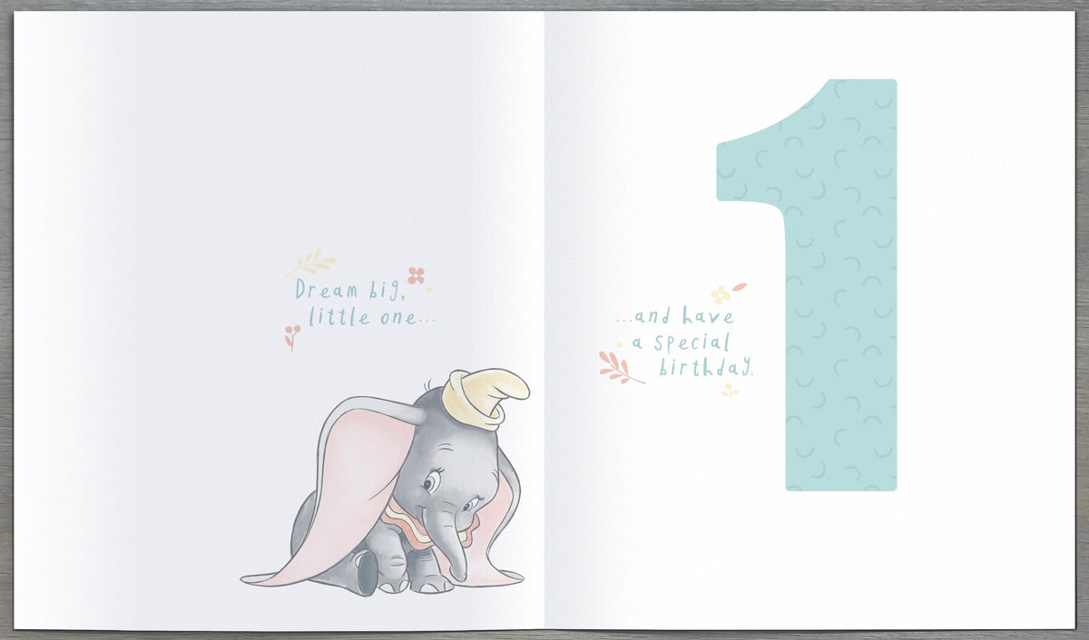 Standard Greeting Cards Baby's 1st Juvenile Disney Dumbo
