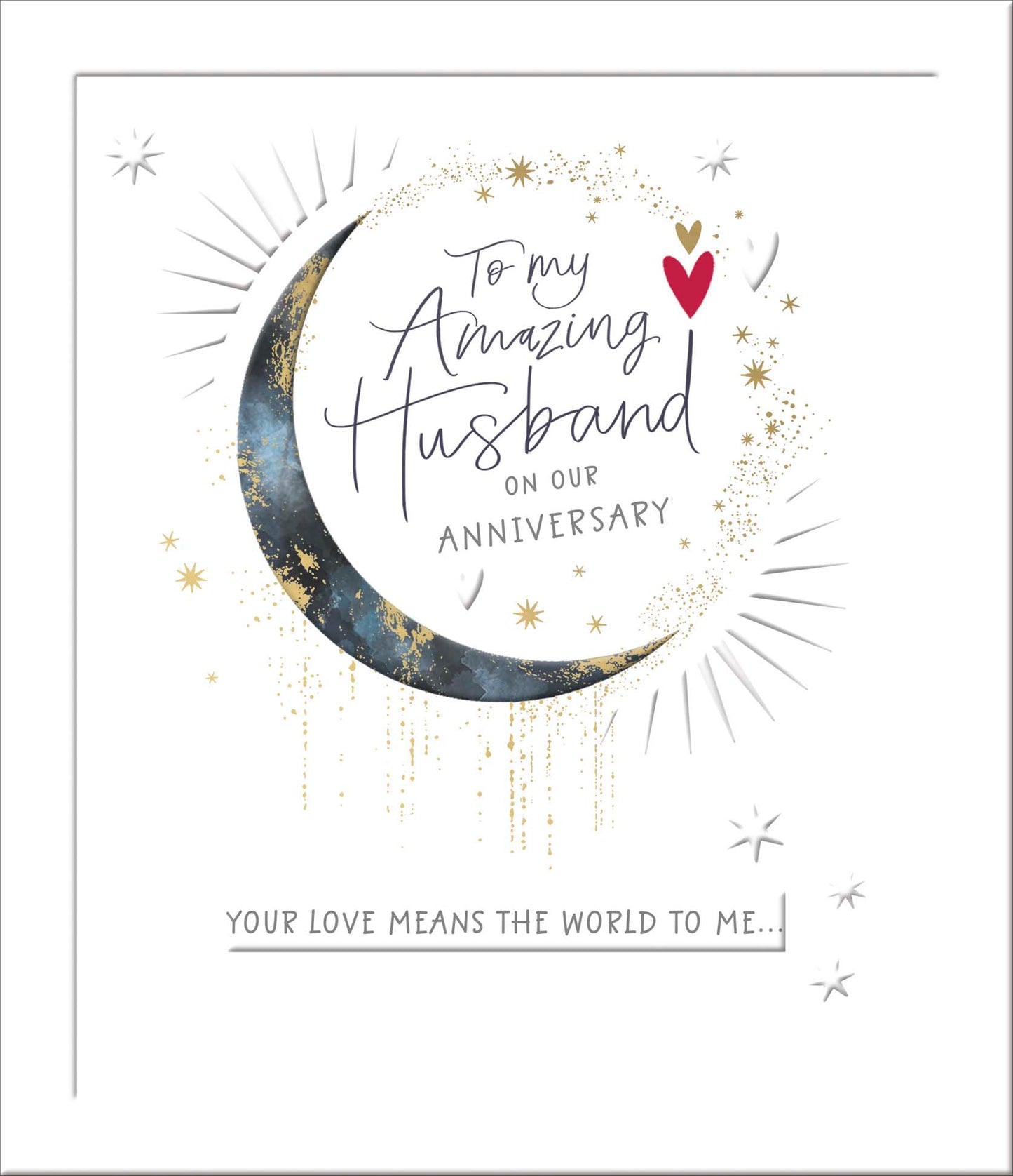 Standard Greeting Cards Anniversary Wedding Husband  Carlton Core Line
