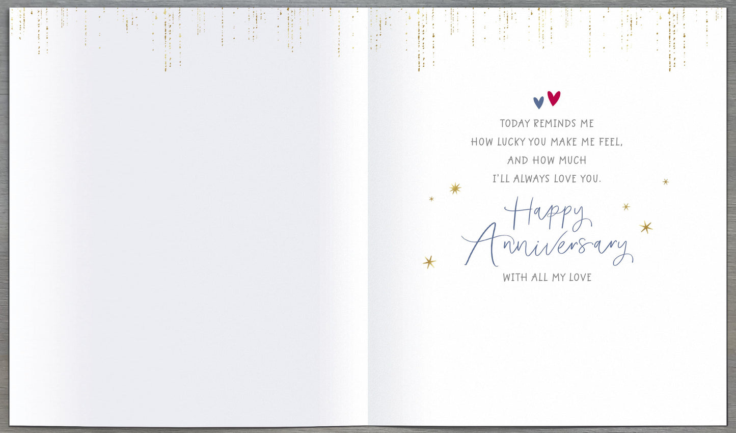 Standard Greeting Cards Anniversary Wedding Husband  Carlton Core Line