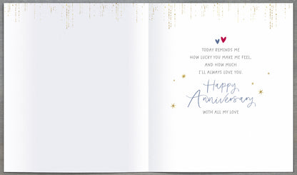 Standard Greeting Cards Anniversary Wedding Husband  Carlton Core Line