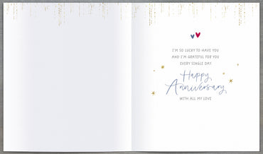 Standard Greeting Cards Anniversary Wedding Wife  Carlton Core Line