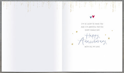 Standard Greeting Cards Anniversary Wedding Wife  Carlton Core Line