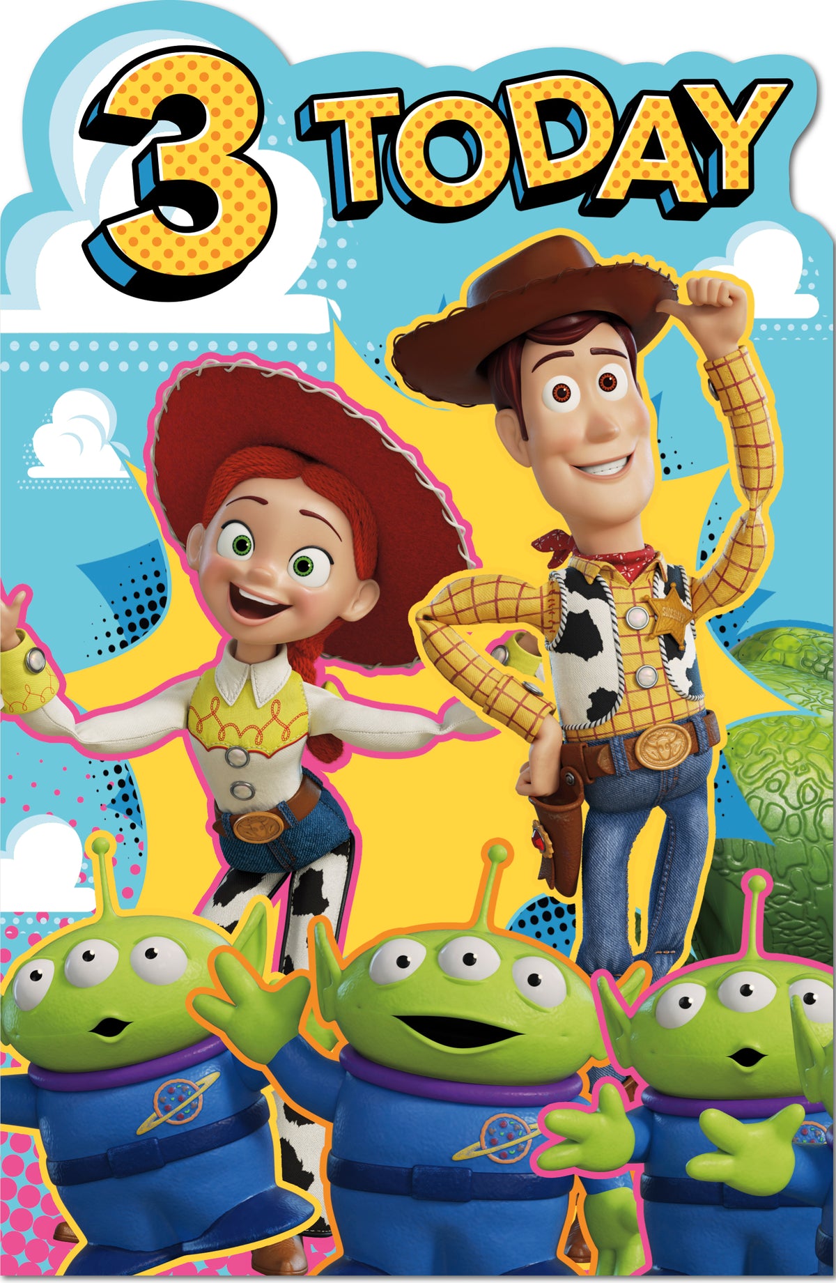 Hand Finished Greeting Cards Birthday 3 Year Boy Juvenile Disney Toy Story